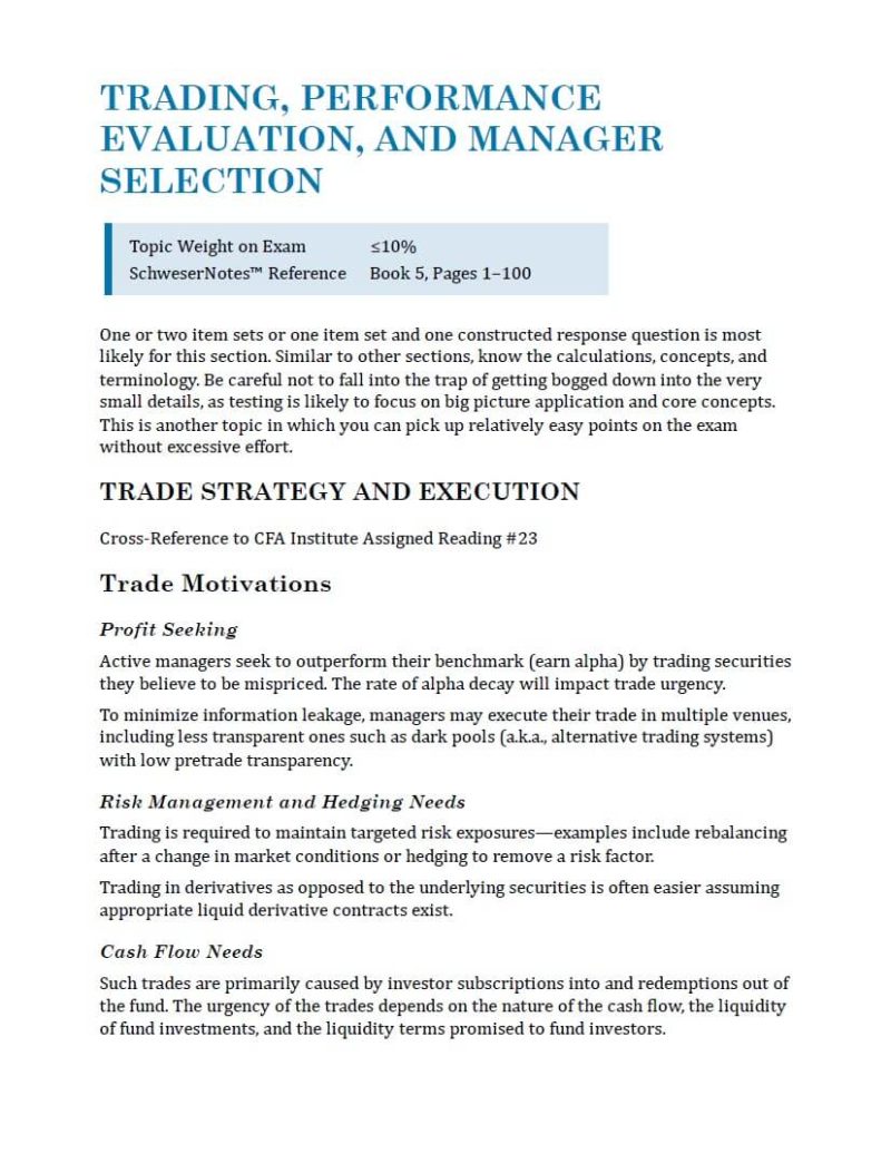 2024 CFA Kaplan Schweser Secret Sauce 3. līmenis