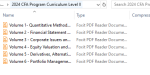 2024 CFA-programmets læseplan niveau II