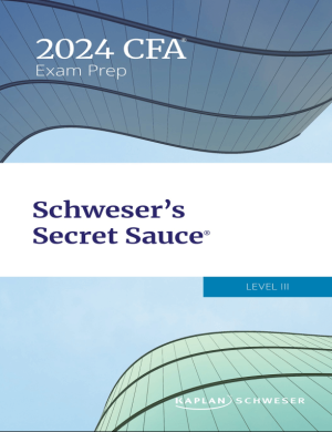 2024 CFA Schweser Secret Sauce 3. līmenis