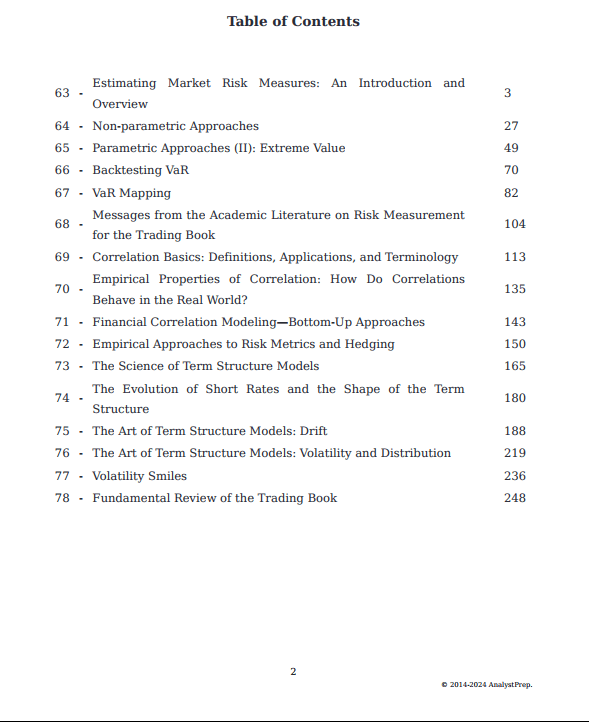 AnalystPrep FRM Part 2 Question Bank 2024 AnalystPrep FRM Part 2 Question Bank 2024
