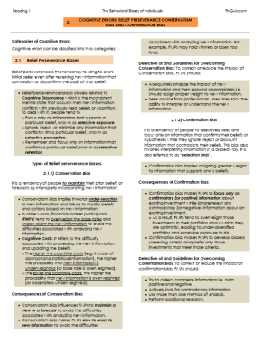 FinQuiz CFA 3. līmeņa 2023 piezīmes