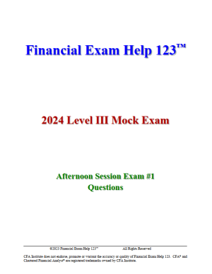 CFA Level 3 Bill Campbell 2024 (5 Mock Exams)