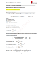 Noesis CFA 2. līmeņa formulas lapa 2024