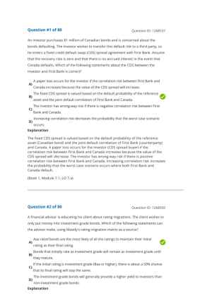 FRM del 2 Mock Exams (frågor + svar)