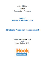 Hock CMA 第 2 部分教科书 2024：战略财务管理