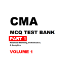 CMA MCQ Test Bank Teil 1 2025 (Fragen + Antworten)