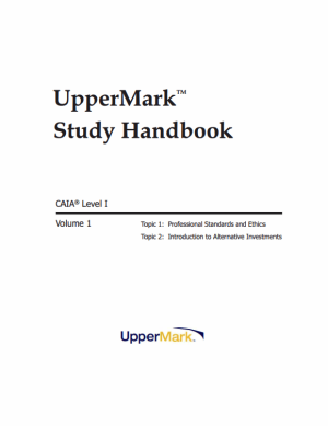 CAIA 2025 Level 1 UpperMark Study Handbooks + Formula Sheet