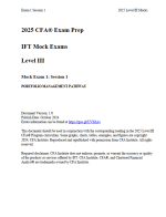 CFA 2025 Level 3 Mock Exam Portfolio Management Pathway