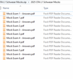 CFA 2025 Schweser Mock Exams Level 1