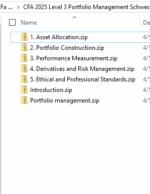 CFA 2025 Level 3 Schweser Question Review Videos Portfolio Management Pathway