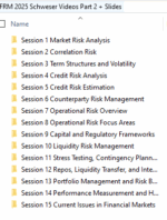 FRM 2025 Schweser Videos Part 2 with Workbook