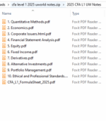 CFA 2025 第 1 級 UWorld 研習指南 (含公式表)