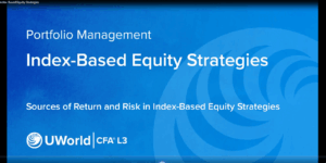 CFA 2025 UWorld Video Lectures Level 3 Portfolio Management Pathway