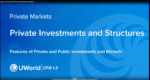 CFA 2025 UWorld Video Lectures Level 3 Private Markets Pathway