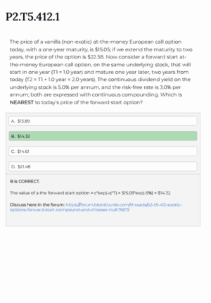 FRM 2025 Part 2 Bionic Turtle Practice Questions and Mock Exams