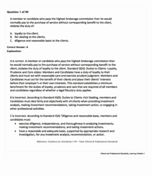 2026 CFA Level 1 Finquiz Mock Exams