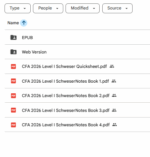CFA 2026 Level 1 Schweser Notes with Quicksheet