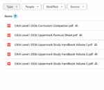 CAIA úroveň 1 2026 Príručka UpperMark + list vzorcov